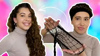 Locken mit NETZSTRUMPFHOSE?!🧦😱 - TikTok Curls🔥 | Valeria Greb