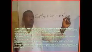 electrolysis of copper sulphate using copper electrodes #education #prepareforexam #science