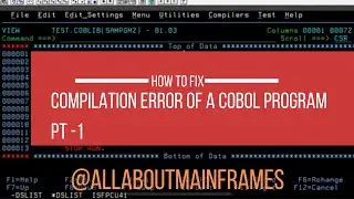 How to fix compilation error of a cobol program pt 1