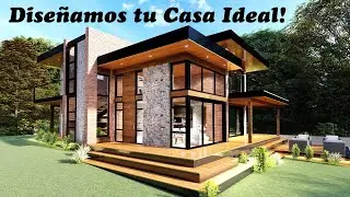 CABAÑA DE CAMPO MODERNA Y RUSTICA. DE 2 PISOS CON 4 DORMITORIOS. MODERN AND RUSTIC COUNTRY HOUSE. ✅🎁
