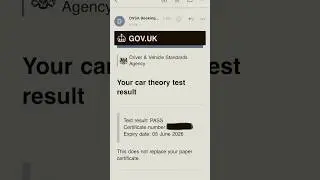 🇬🇧 UK DRIVING THEORY TEST- PASSED🔥🔥 #driving #theorytest #pass