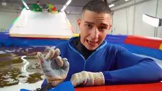 Выжить на СКОЛЬЗКОЙ ГОРКЕ Челлендж !