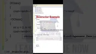 Destructor in C++ Example Program | Destructor Program in C++ | 