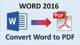 How to convert a Microsoft Word document to a PDF file ? | Word Tutorials 