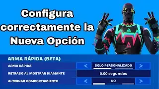 Nueva Opción de Arma Rápida en Fortnite, Como utilizar