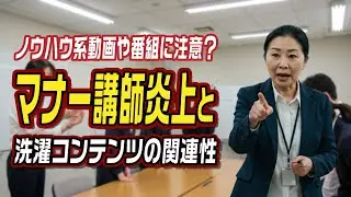 ノウハウ系動画や番組に注意？マナー講師炎上と洗濯コンテンツの関連性