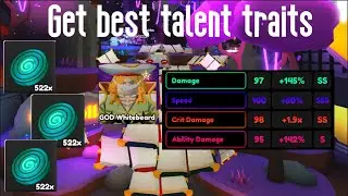 How to get good talent traits | ANIME CHAMPIONS SIMULATOR