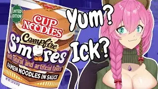 【Handcam】Trying Campfire Smores Ramen