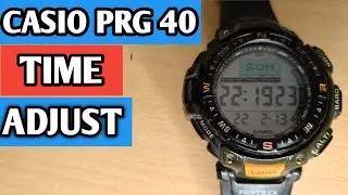 How to set up time and date in casio pro trek