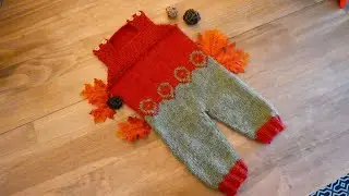Tricoter une combinaison pour bébé, jacquard