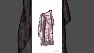 Fashion design with ibistpaint #dress #gambarbaju #fashionart #illustration #desainer #style #draw