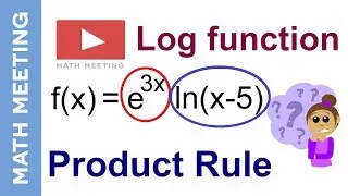 Product rule - Logarithm derivatives example