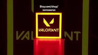 New Valorant RGB LED Signs #3dprinting #valorant