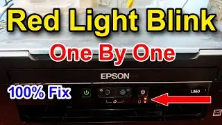 Epson L220,L360,L380 Red Light Blinking Solution || Service Required