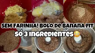 😳NÃO COMA PÃO! Substitua por esse BOLO DE BANANA SEM TRIGO E SEM AÇÚCAR (Fácil e Fit)