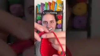 Which is your LEAST favorite crochet ASMR sound? Choose your crochet kit at thewoobles.com