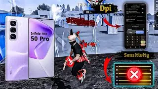 Infinix Hot 50 Pro Free Fire Sensitivity+Dpi+Headshot Settings