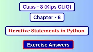 Class 8 Computer Chapter 8 Question Answer | Computer Class 8 Chapter 8 Exercise Answer | Kips Cliq
