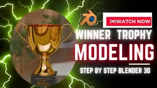 Modeling a Winner's 🏆 Trophy in Blender - Beginner Friendly Tutorial #blender #blender_3D_Artist