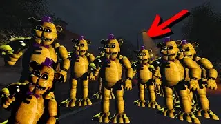 Trying to escape the FredBear Nextbot Horde in GMOD