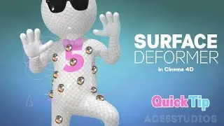 Surface deformer Cinema 4D tutorial