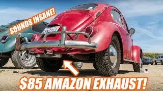 I Put An $85 AMAZON EXHAUST On My BUG! *ITS LOUD*