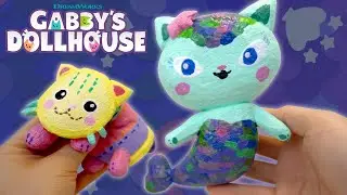 DIY Mercat & Pillowcat Squishy! | GABBY'S DOLLHOUSE