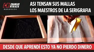 🥇¿CÓMO colocar MALLA SERIGRAFICA en CUADRO de SERIGRAFIA? TENSADO DURADERO