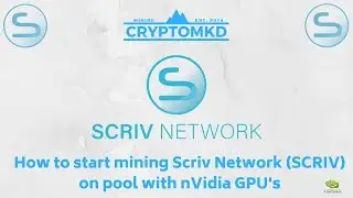 How to start mining Scriv Network (SCRIV) on pool with nVidia GPU's