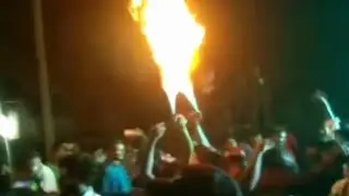🔥Fire Jai Shree Ram || Really bajrang dal Bas || #trendingshorts #viral #bajrangdalstatus #fireworks