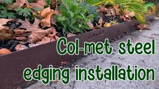Gardening with Friends: DIY COL-MET steel landscaping edging installation