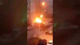 На Красносельской сгорела машина