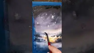 С Рождеством #watercolor #watercolorlandscape #christmas