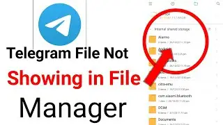 How To Fix Telegram Files | Folder Not Showing in File Manager | Redmi