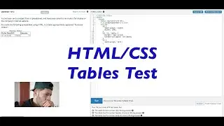 HTML/CSS Tables Test(I took an L)