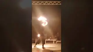 Amazing Fire breathing #dubai #fireworks