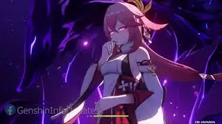 Yae Miko Gameplay on Raiden's Domain【Genshin Impact】