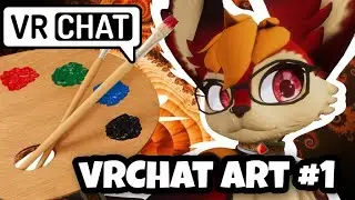 VRChat Art | Furry Hobkin Draws a Dragon