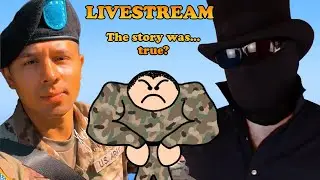 Talking to Almando Calvo and his actually real army buddy