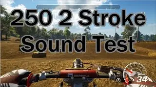 MX vs ATV ALL OUT - 2 Stroke sound Test - Rainbow 250