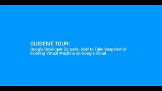 How to Take Snapshot of Existing Virtual Machine on Google Cloud @googlecloud @google