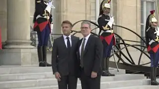 Emmanuel Macron accueille le Premier ministre britannique Keir Starmer à l'Elysée | AFP Images