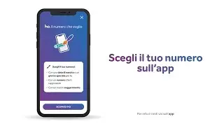 Scegli il numero di telefono con ho. Mobile... e se non ti piace il tuo, te lo cambi!