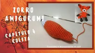 ZORRO AMIGURUMI Paso a Paso Elaboración de la Cola