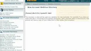 Learning about the skeleton directory in WHM - 4GoodHosting Support