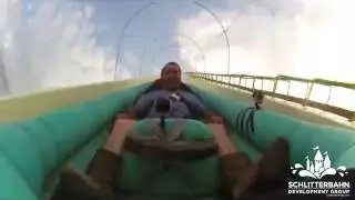 Спуск с самой высокой водной горки в мире!