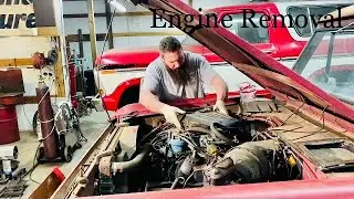 Ford Bronco engine removal 1970 302 V8