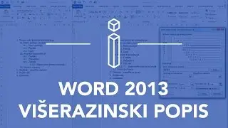 WORD 2013 - Višerazinski popis