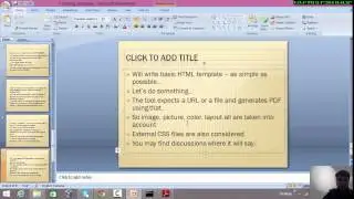 1st part write c sharp tool to create html to pdf