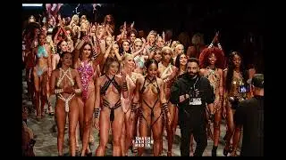 Black Tape Project Fashion Show Finale Model Parade Slow Motion | Miami Swim Week 2023